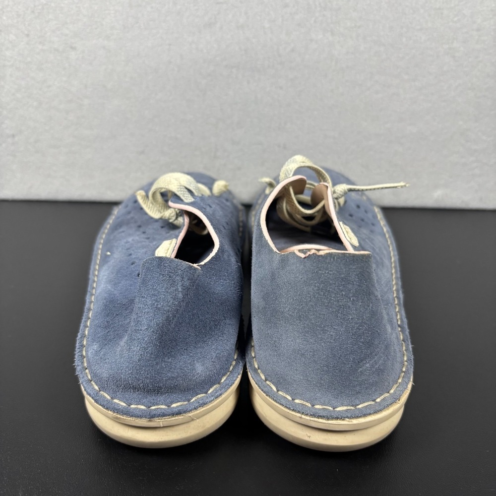 On Foot Running Walking Shoe Slip On Jean Blue Suede Women's Size 7.5/38 Sneaker - Picture 3 of 13